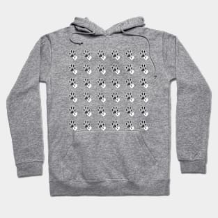 Heart over Paw and Key Pattern Hoodie